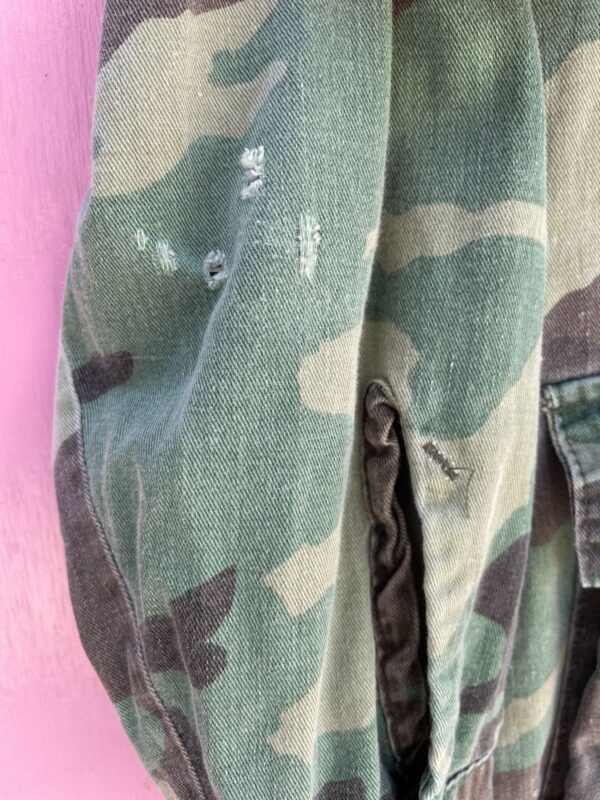 100% COTTON LIGHTWEIGHT SUPER SOFT & FADED CAMO PRINT MILITARY FATIGUE JACKET