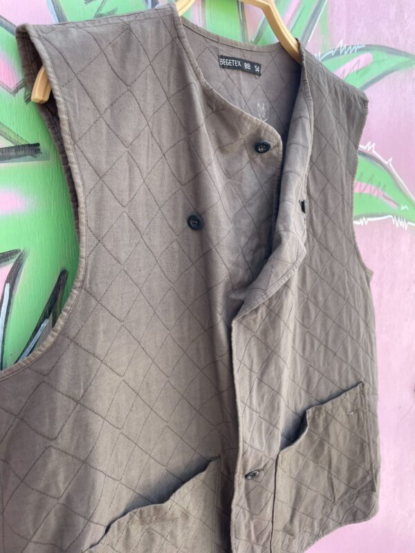 BELGIAN MILITARY QUILTED VEST DOUBLE FRONT POCKETS
