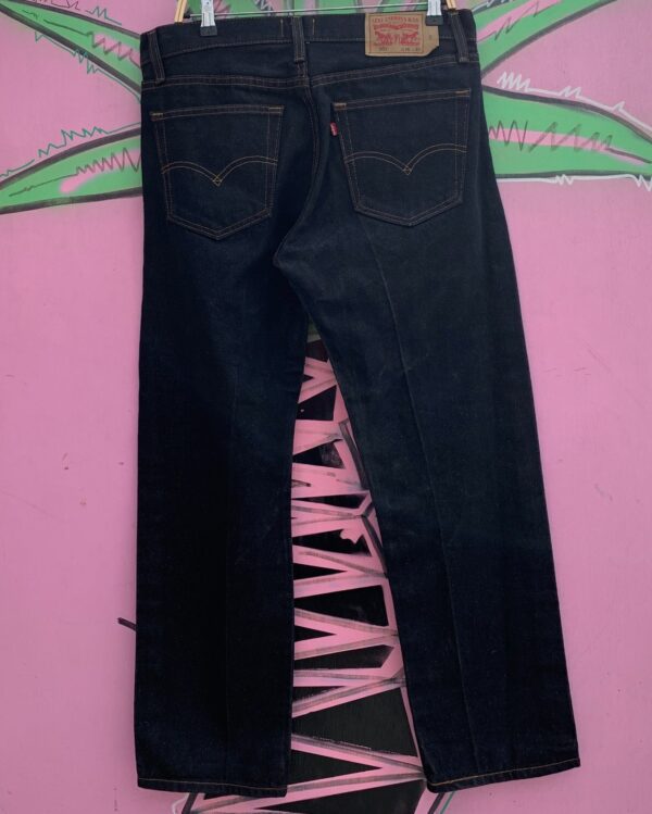 LEVIS 501 DARK DENIM JEANS W/ CONTRAST STITCH 36X30
