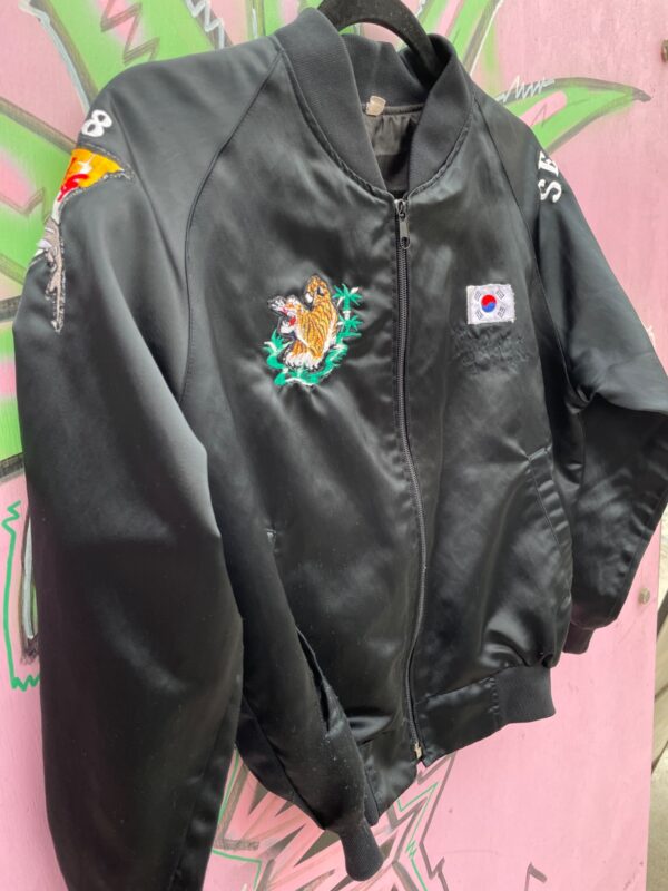 EMBROIDERED SATIN SEOUL KOREA OLYMPICS SOUVENIR JACKET