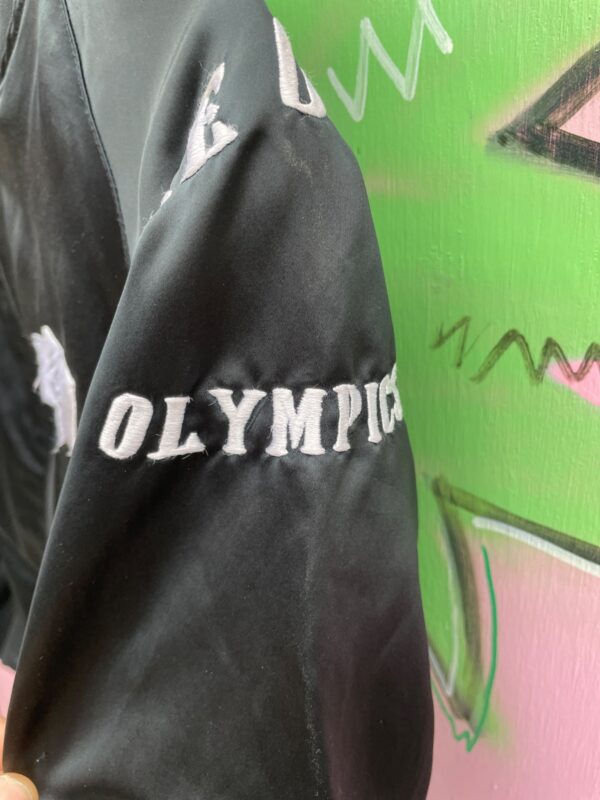 EMBROIDERED SATIN SEOUL KOREA OLYMPICS SOUVENIR JACKET
