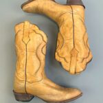 *AS-IS* GORGEOUS! HAND STITCHED SUPPLE LEATHER COWBOY BOOTS MADE IN MEXICO