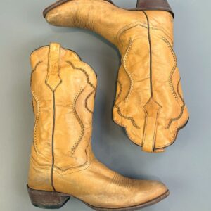Photo detail:*AS-IS* GORGEOUS! HAND STITCHED SUPPLE LEATHER COWBOY BOOTS MADE IN MEXICO