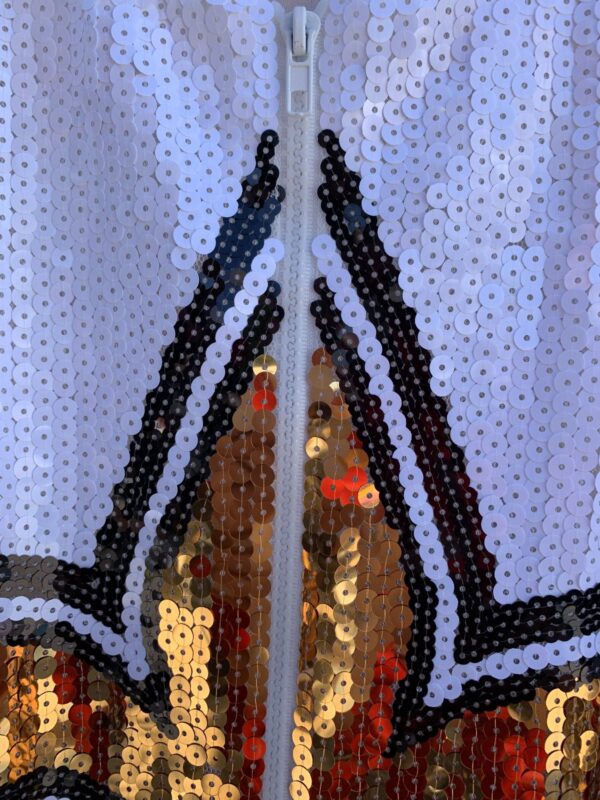 SEQUIN NEW ORLEANS SAINTS ZIPUP JACKET FLEUR-DE-LIS #41 KAMARA