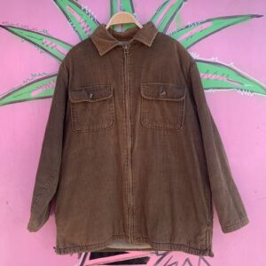Photo detail:*AS-IS* SHERPA LINED CORDUROY ZIP-UP JACKET
