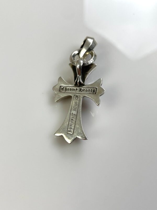 CLASSIC 925 STERLING SILVER CHROME HEARTS LARGE CROSS WITH BAIL