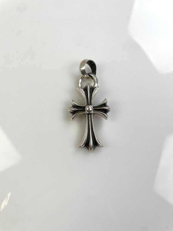 CLASSIC 925 STERLING SILVER CHROME HEARTS LARGE CROSS WITH BAIL