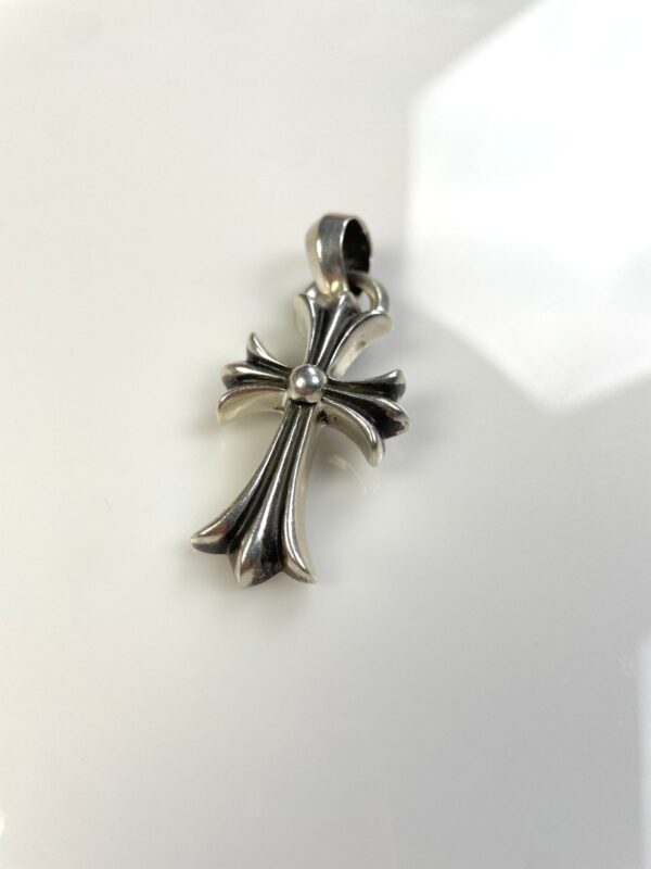 CLASSIC 925 STERLING SILVER CHROME HEARTS LARGE CROSS WITH BAIL