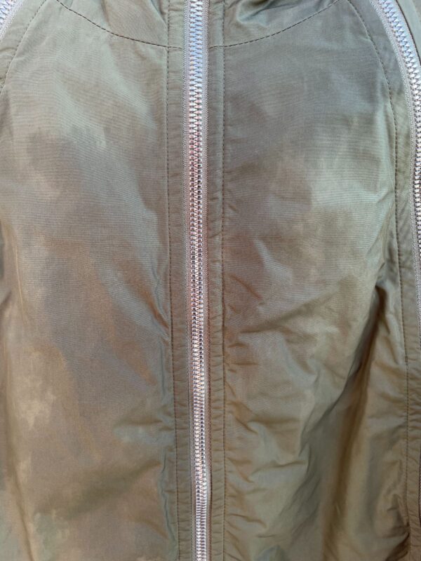 AS-IS RAD! MADE IN JAPAN! TRIPLE FRONT ZIPPER CROPPED NYLON MILITARY STYLE JACKET