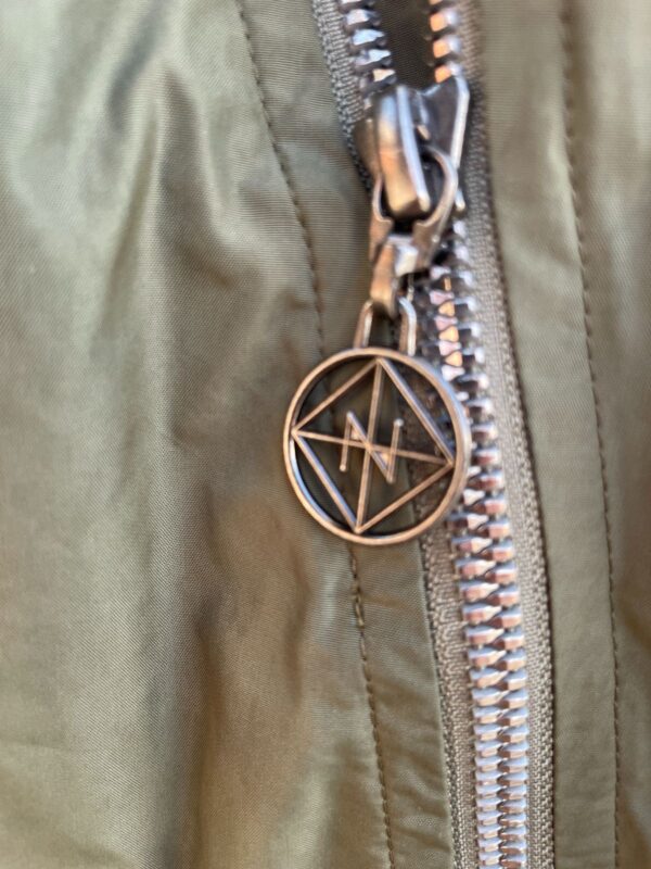 AS-IS RAD! MADE IN JAPAN! TRIPLE FRONT ZIPPER CROPPED NYLON MILITARY STYLE JACKET