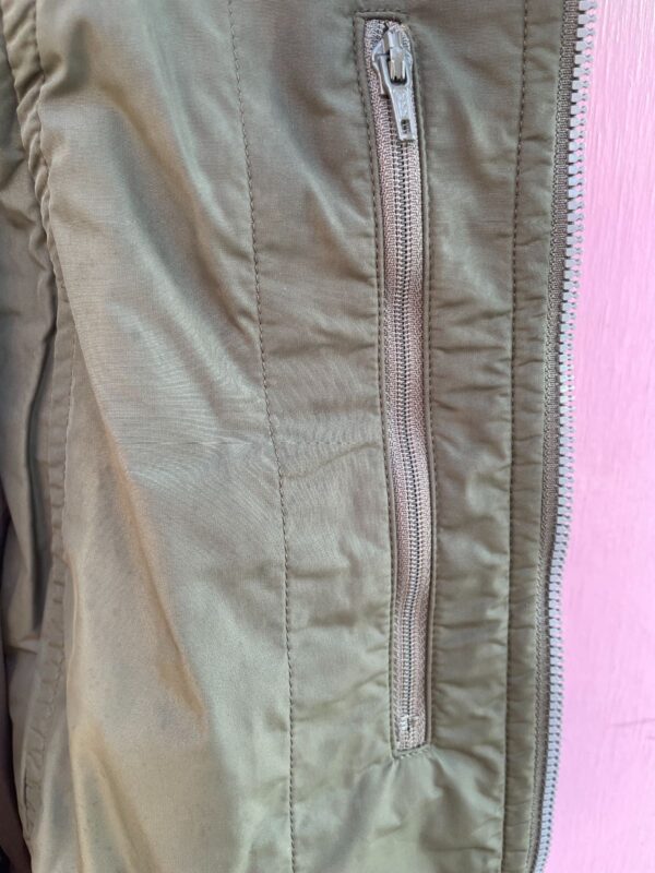 AS-IS RAD! MADE IN JAPAN! TRIPLE FRONT ZIPPER CROPPED NYLON MILITARY STYLE JACKET