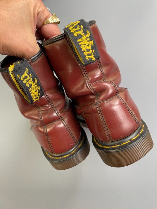 *AS-IS* OXBLOOD RED DOC MARTEN 16 HOLE LACE UP BOOTS