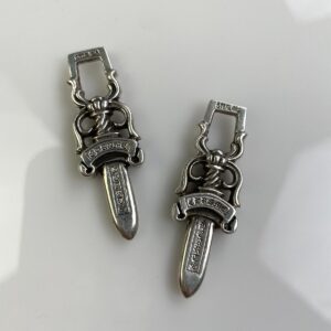 Photo detail:925 STERLING SILVER CHROME HEARTS DAGGER ZIPPER PULL PENDANT *SOLD INDIVIDUALLY