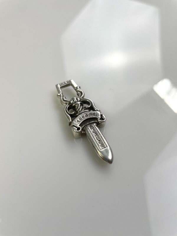 925 STERLING SILVER CHROME HEARTS DAGGER ZIPPER PULL PENDANT *SOLD INDIVIDUALLY
