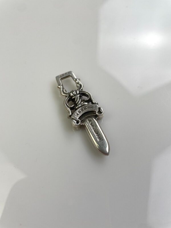 925 STERLING SILVER CHROME HEARTS DAGGER ZIPPER PULL PENDANT *SOLD INDIVIDUALLY