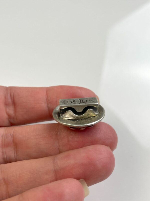 CLASSIC 925 STERLING SILVER CHROME HEARTS PONYTAIL SLIDER