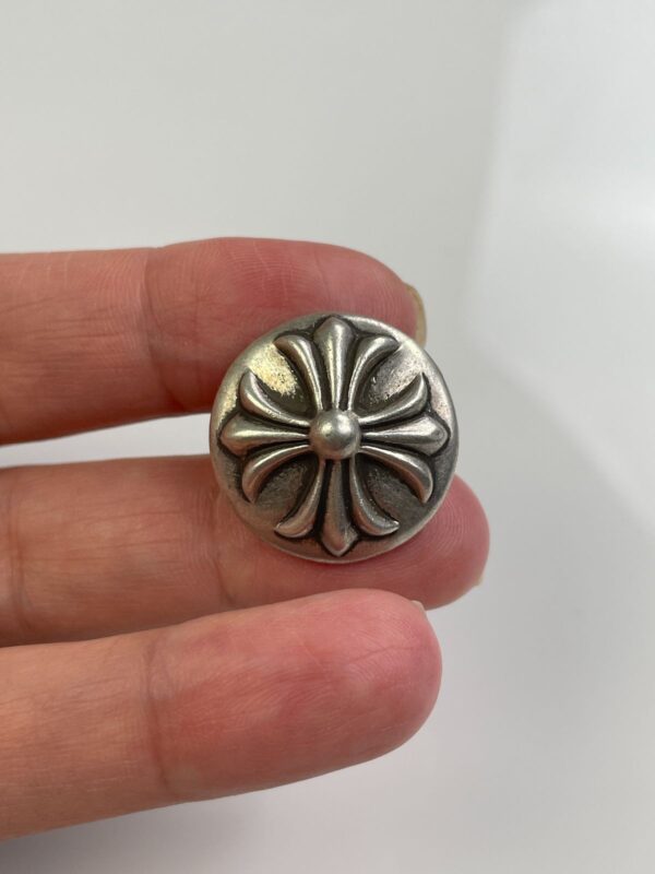 CLASSIC 925 STERLING SILVER CHROME HEARTS PONYTAIL SLIDER