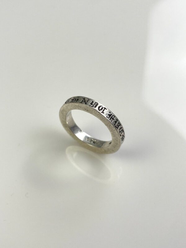 2001 925 STERLING SILVER CHROME HEARTS NYC FKU SPACER RING
