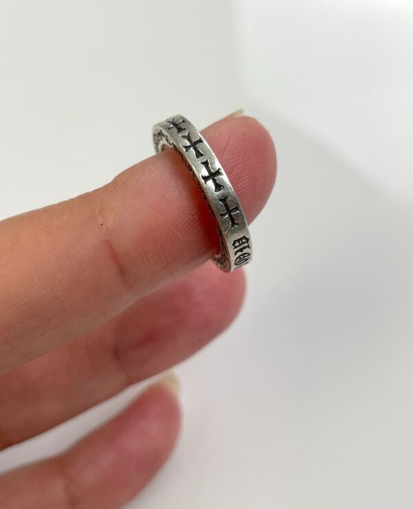 2001 925 STERLING SILVER CHROME HEARTS NYC FKU SPACER RING