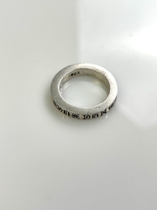 2001 925 STERLING SILVER CHROME HEARTS NYC FKU SPACER RING
