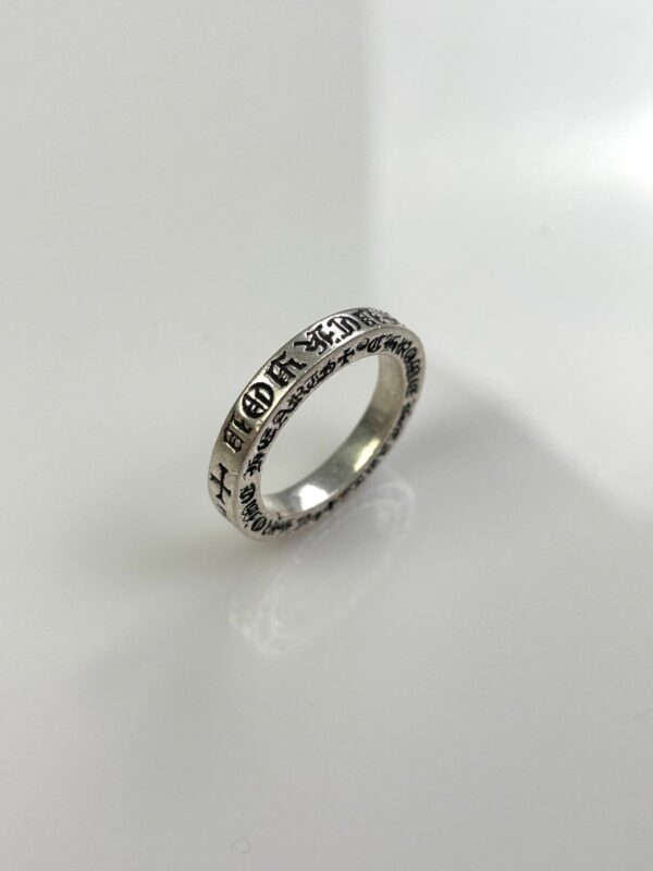 2001 925 STERLING SILVER CHROME HEARTS NYC FKU SPACER RING