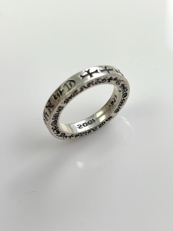 2001 925 STERLING SILVER CHROME HEARTS NYC FKU SPACER RING