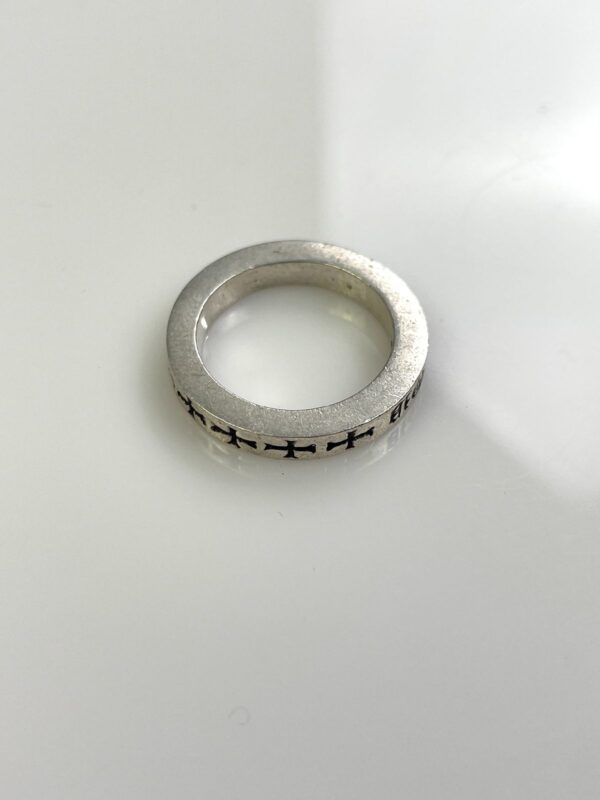 2001 925 STERLING SILVER CHROME HEARTS NYC FKU SPACER RING