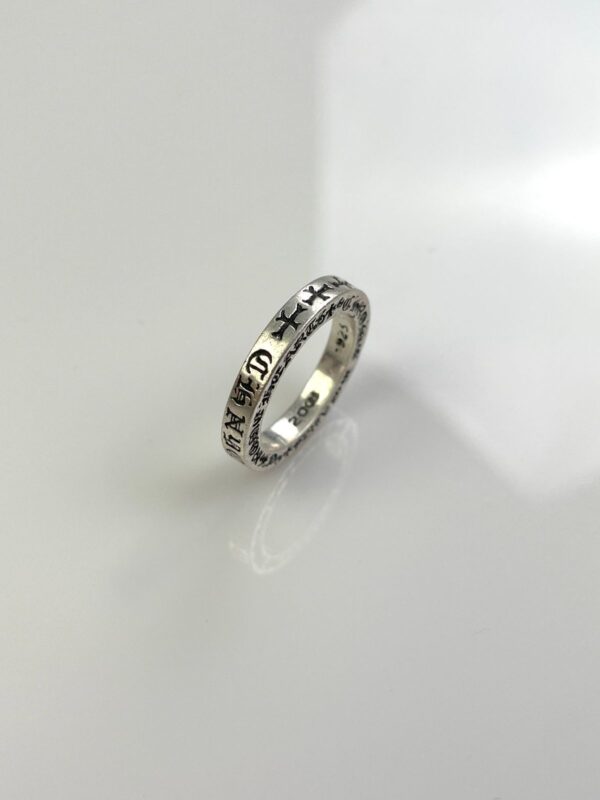 2001 925 STERLING SILVER CHROME HEARTS NYC FKU SPACER RING