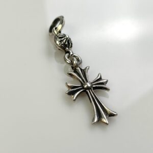 Photo detail:925 STERLING SILVER CHROME HEARTS 1-BALL TINY CHROME HEARTS CROSS CHARM