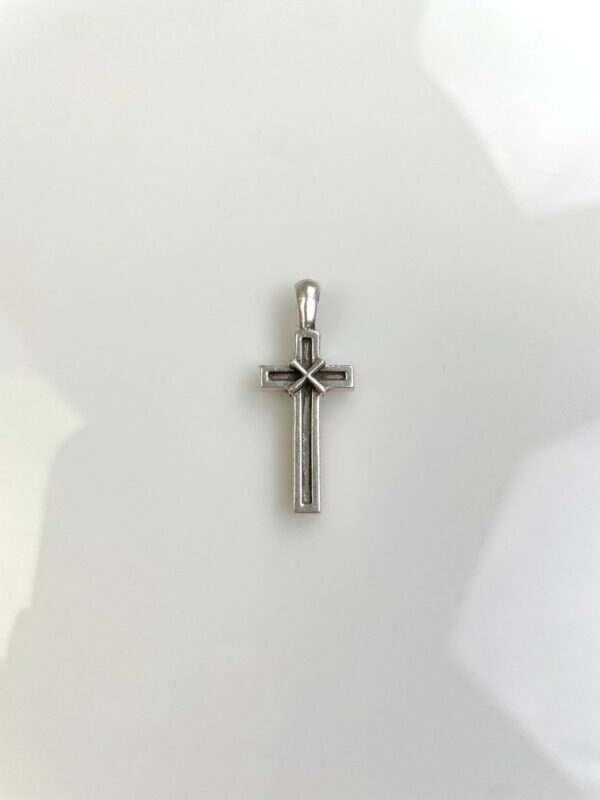 2005 925 STERLING SILVER CHROME HEARTS TINY MAPPLE THORPE SOAP CROSS CHARM