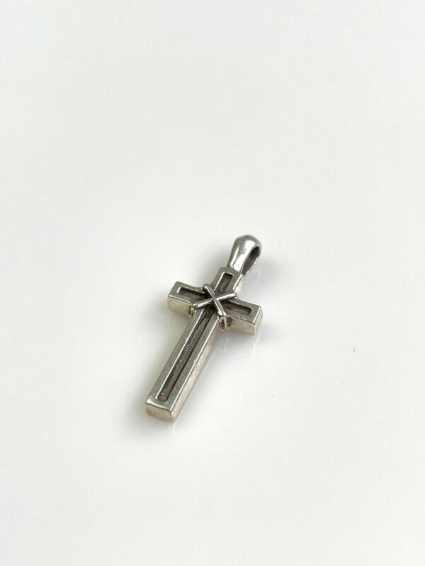 2005 925 STERLING SILVER CHROME HEARTS TINY MAPPLE THORPE SOAP CROSS CHARM