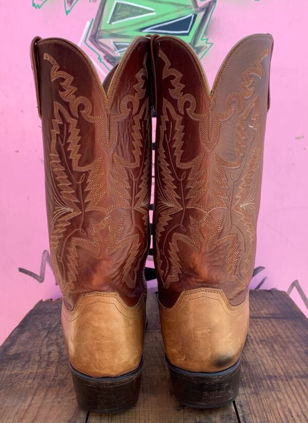 LIZARD TIP TWO TONE COWBOY BOOTS