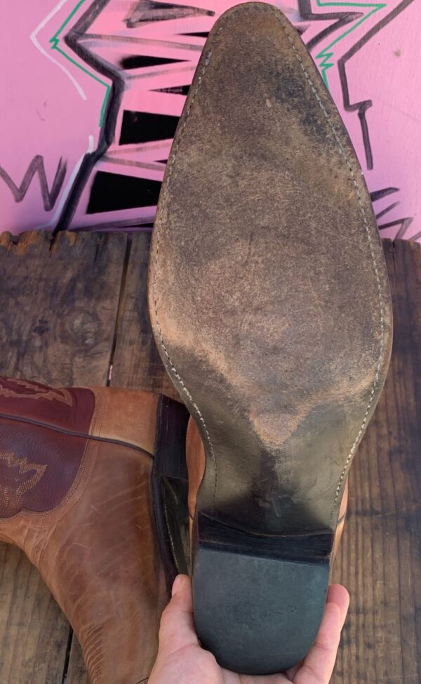 LIZARD TIP TWO TONE COWBOY BOOTS