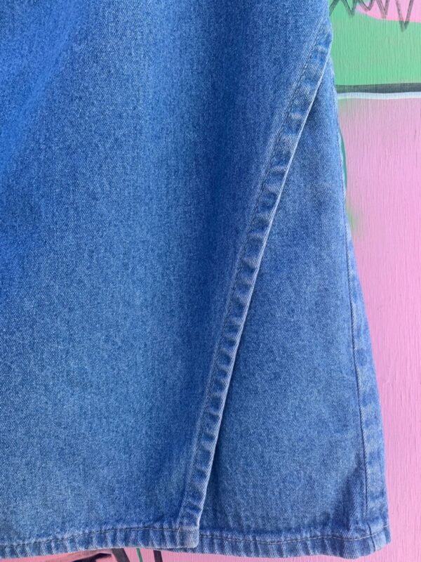 1990S MEDIUM WASH DENIM WRAP SKIRT