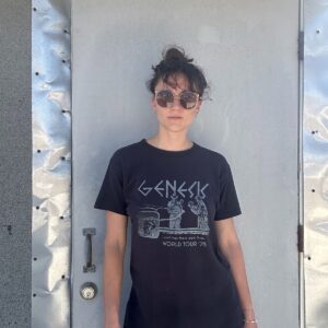 GENESIS BAND ... AND THEN THERE WERE THREE 1978 WORLD TOUR COTTON GRAPHIC T SHIRT in BLACK