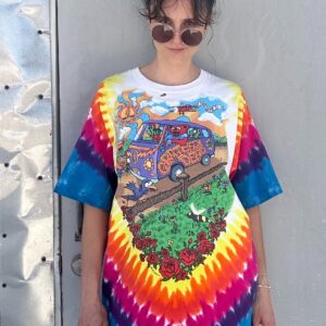 Photo detail:*AS-IS* RAD! GRATEFUL DEAD 1994 SUMMER TOUR TIE-DYE SINGLE STITCH GRAPHIC T-SHIRT