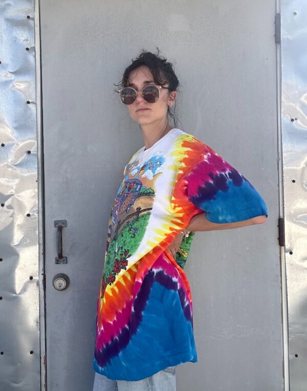 *AS-IS* RAD! GRATEFUL DEAD 1994 SUMMER TOUR TIE-DYE SINGLE STITCH GRAPHIC T-SHIRT
