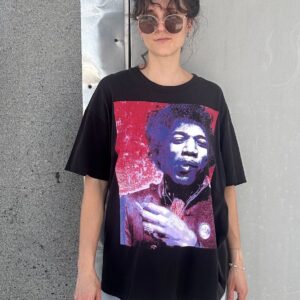 Photo detail:1990S JIMI HENDRIX PORTRAIT GRAPHIC SINGLE STITCHED T-SHIRT OVERSIZED BOXY FIT