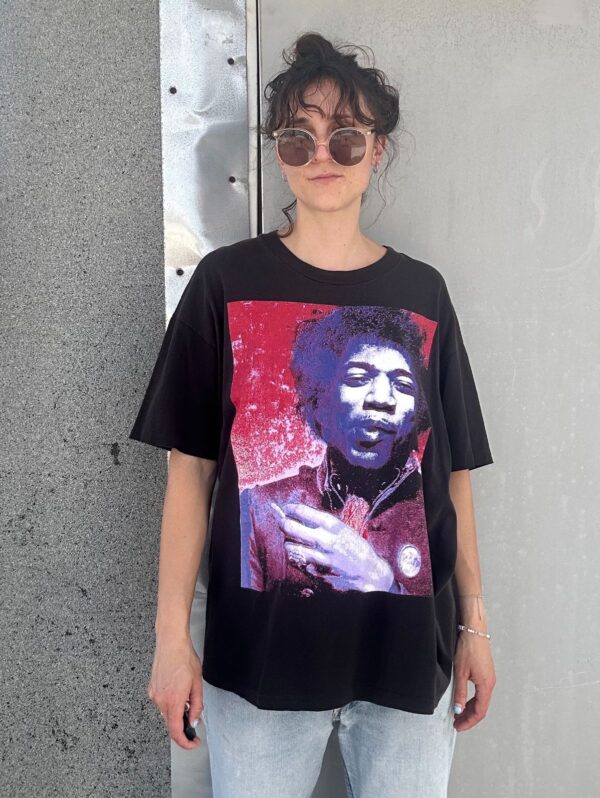 1990S JIMI HENDRIX PORTRAIT GRAPHIC SINGLE STITCHED T-SHIRT OVERSIZED BOXY FIT