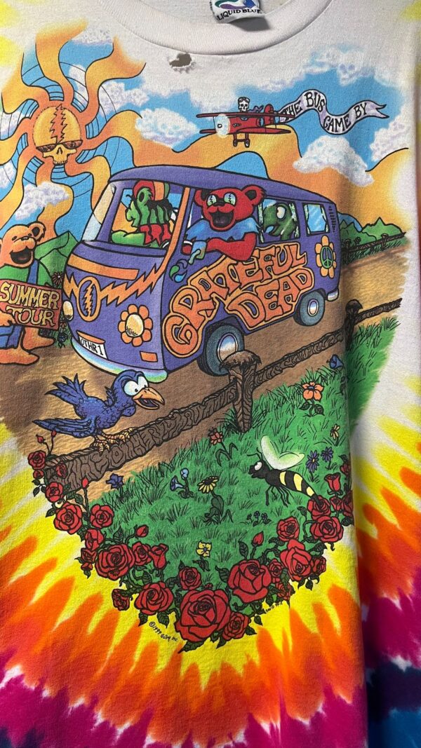 *AS-IS* RAD! GRATEFUL DEAD 1994 SUMMER TOUR TIE-DYE SINGLE STITCH GRAPHIC T-SHIRT