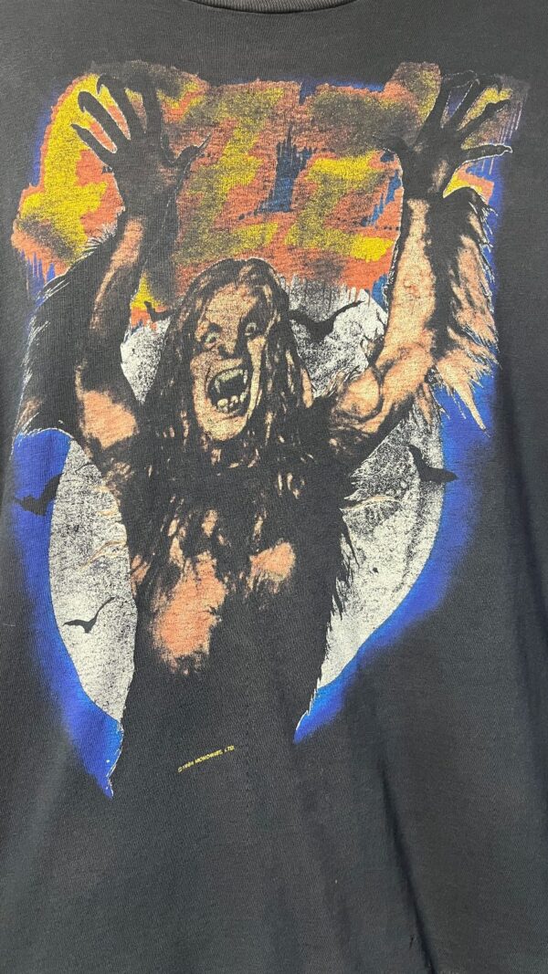 *AS-IS* KILLER! PERFECTLY FADED BOXY CUT OZZY OSBOURNE RULES 1984 WEREWOLF VINTAGE BAND GRAPHIC SINGLE STITCH GRAPHIC T-SHIRT
