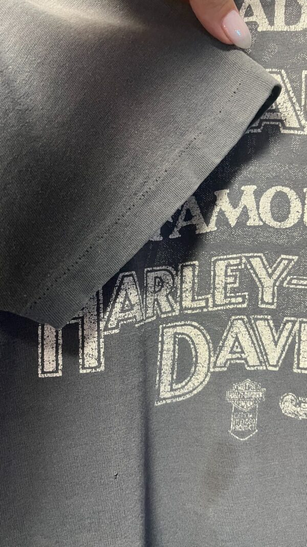 *AS-IS* HARLEY DAVIDSON I KNOW WHAT MADE MILWAUKEE FAMOUS 100% COTTON MADE IN USA SINGLE STITCH GRAPHIC T-SHIRT