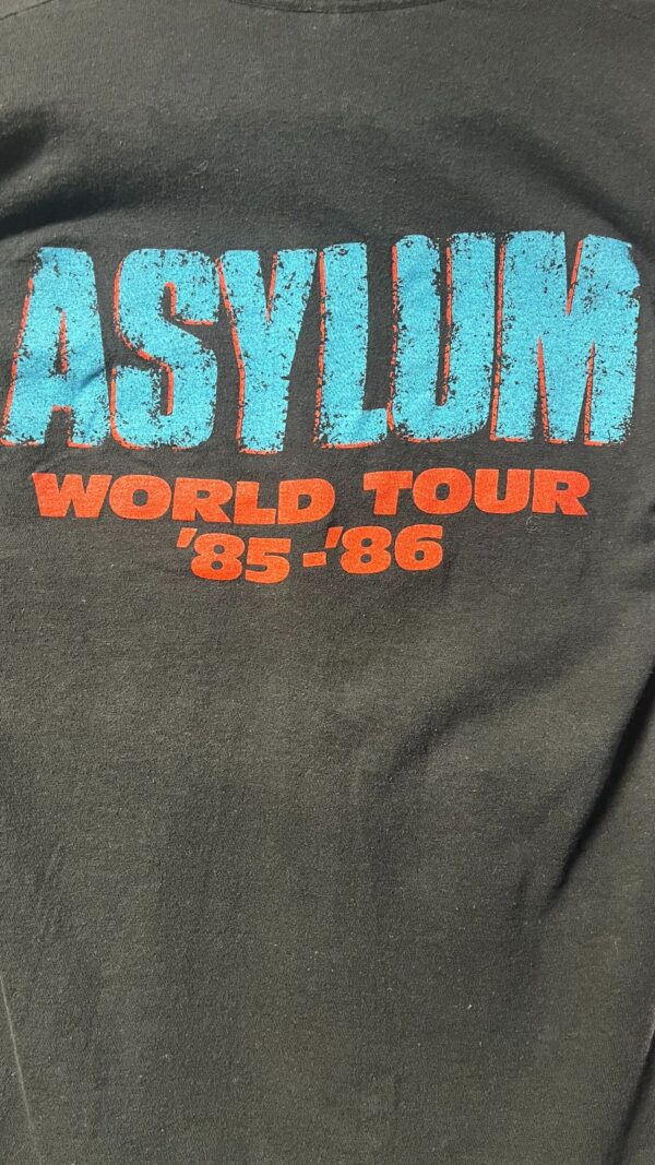 KISS ASYLUM 1985-86 WORLD TOUR BAND FACES 100% COTTON GRAPHIC T-SHIRT