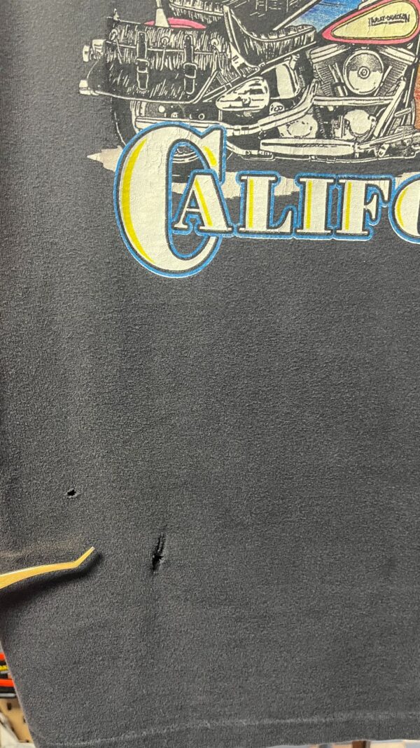 *AS-IS* 1990S PERFECTLY FADED & BOXY HARLEY DAVIDSON WORLD CLASS ENGINES LOS ANGELES GRAPHIC T-SHIRT
