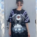 HARLEY DAVIDSON THUNDER LIGHTNING FULLERTON CALIFORNIA GRAPHIC 100% COTTON SINGLE STITCH T-SHIRT