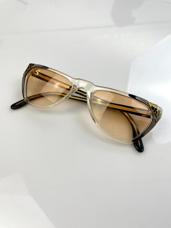RAD! 1970S-80S MADE IN ITALY CUSTOM OMBRE TINTED DEADSTOCK GUCCI CAT EYE STYLE SUNGLASSES