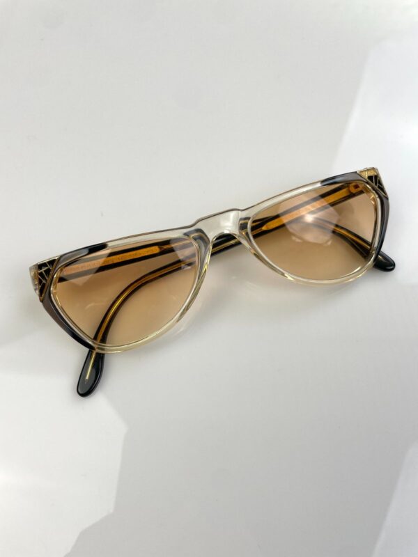 RAD! 1970S-80S MADE IN ITALY CUSTOM OMBRE TINTED DEADSTOCK GUCCI CAT EYE STYLE SUNGLASSES