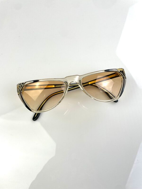 RAD! 1970S-80S MADE IN ITALY CUSTOM OMBRE TINTED DEADSTOCK GUCCI CAT EYE STYLE SUNGLASSES