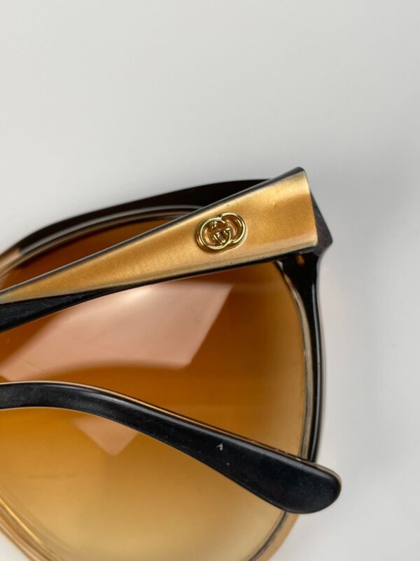 STUNNING! 1970S-80S MADE IN ITALY CUSTOM OMBRE TINTED DEADSTOCK GUCCI SUNGLASSES
