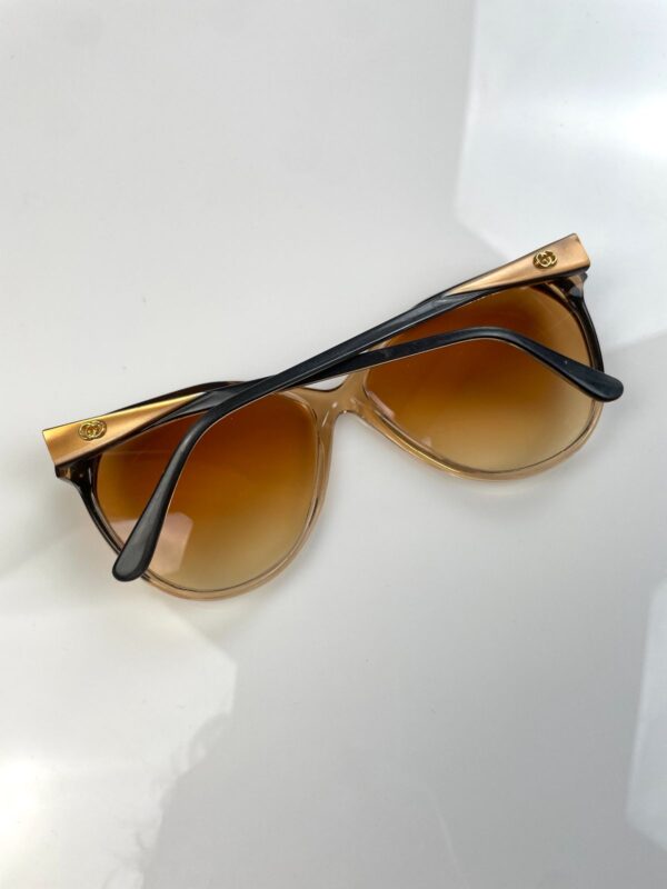 STUNNING! 1970S-80S MADE IN ITALY CUSTOM OMBRE TINTED DEADSTOCK GUCCI SUNGLASSES